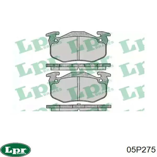 Купить 05P275 LPR Колодки тормозные задние, дисковые