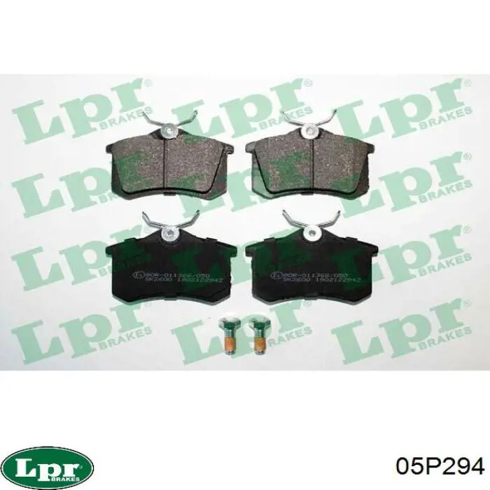 Задние тормозные колодки 05P294 LPR