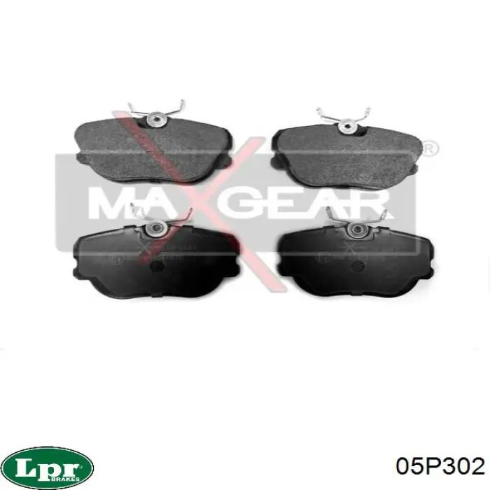 Передние тормозные колодки 05P302 LPR