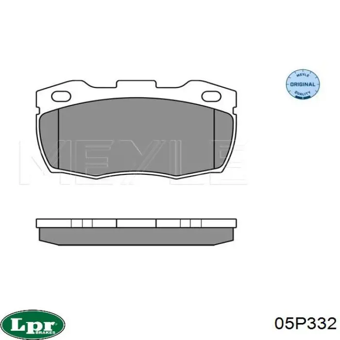 Передние тормозные колодки 05P332 LPR