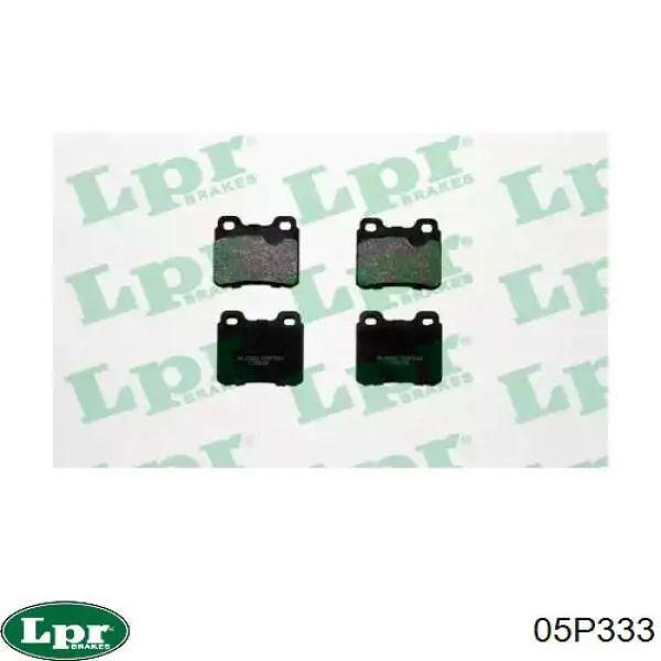 05P333 LPR Колодки тормозные дисковые комплект