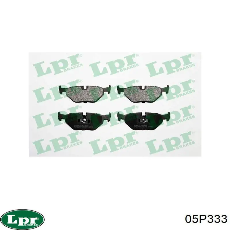 Задние тормозные колодки 05P333 LPR