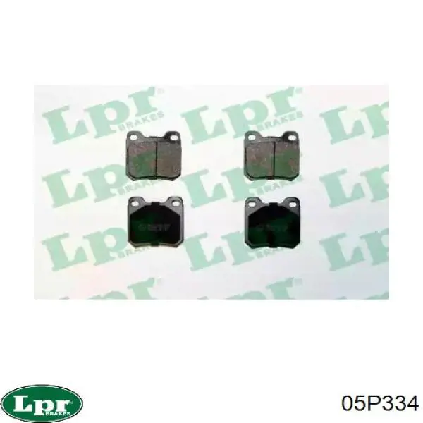 Задние тормозные колодки 05P334 LPR