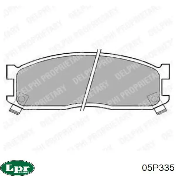 Передние тормозные колодки 05P335 LPR