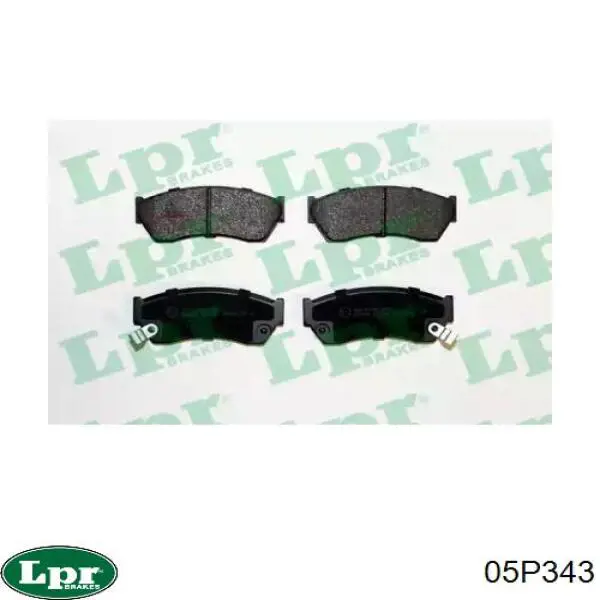 Купить 05P343 LPR Колодки тормозные