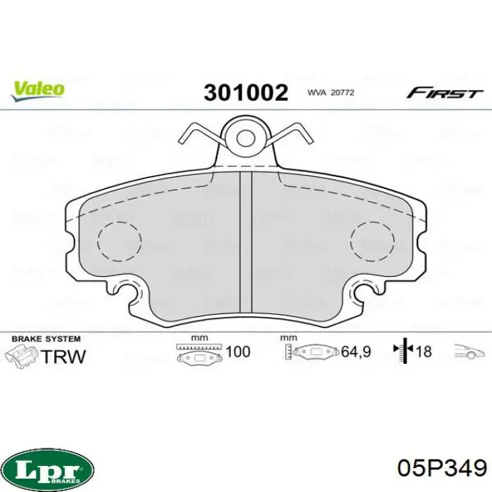 Колодки LPR 05P349 цена, от 13.56 USD