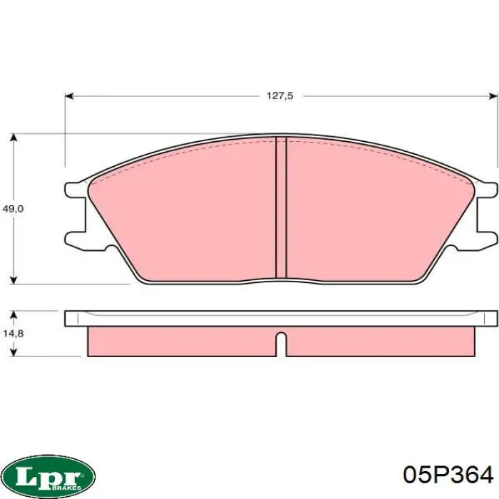 Колодки LPR 05P364 цена, от 12.08 USD