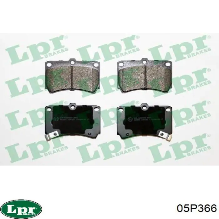 Передние тормозные колодки 05P366 LPR