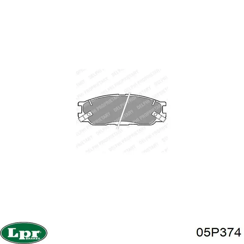 Колодки LPR 05P374 цена, от 24.70 USD