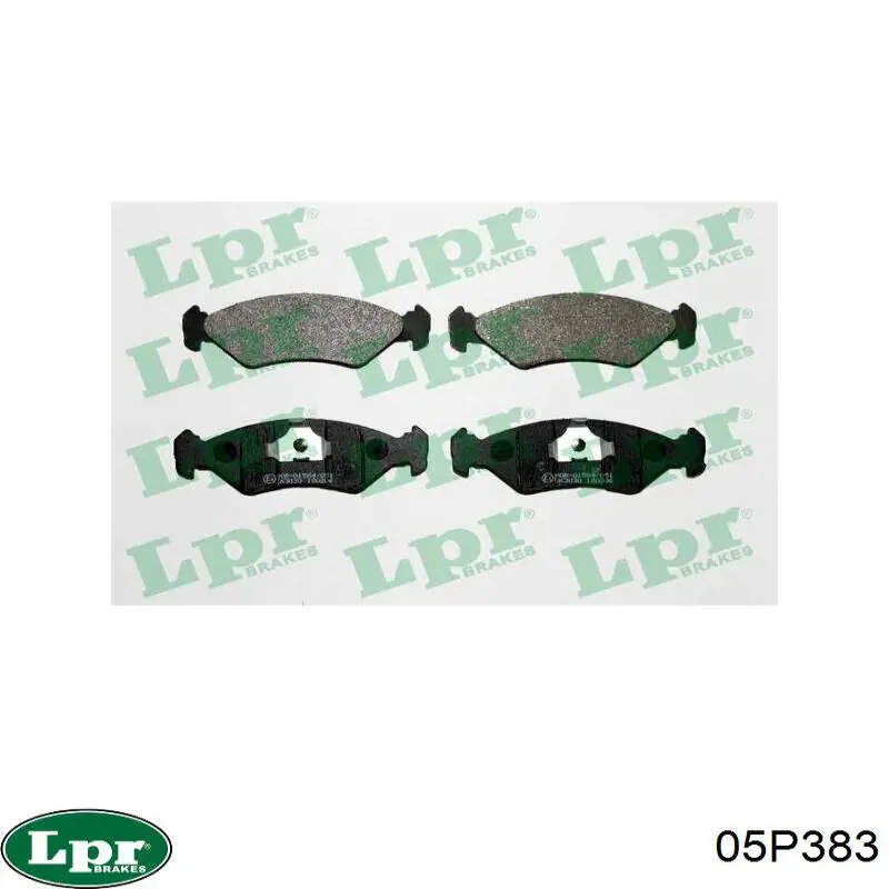 Передние тормозные колодки 05P383 LPR