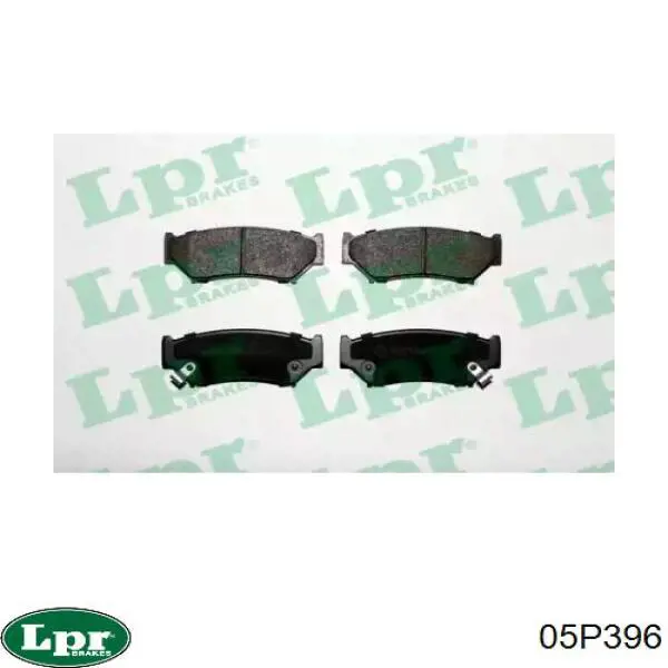 Купить 05P396 LPR Колодки тормозные