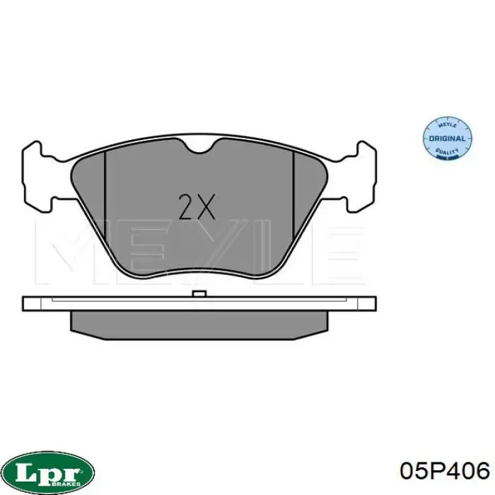05P406 LPR Колодки передние