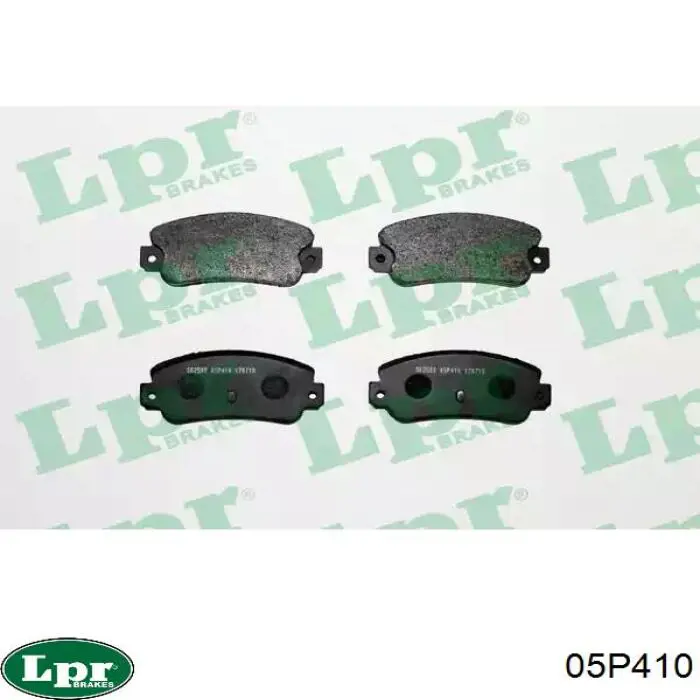05P410 LPR колодки тормозные задние дисковые