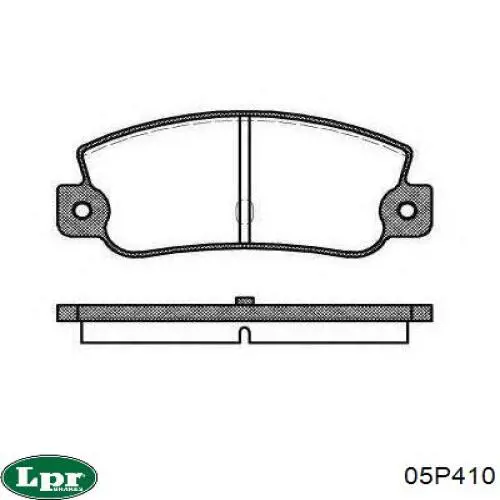 Купить 05P410 LPR Колодки тормозные задние, дисковые