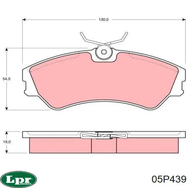 Колодки LPR 05P439 цена, от 14.20 USD