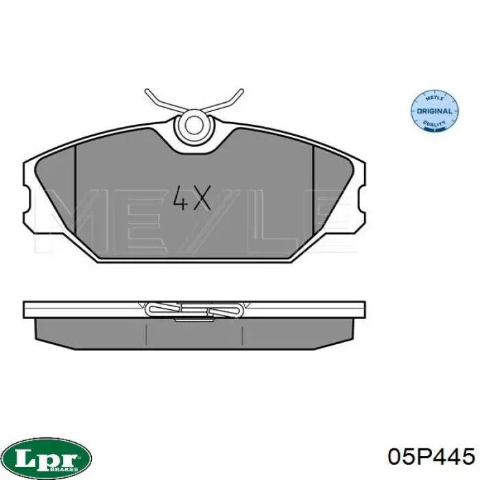 Тормозные колодки LPR 05P445