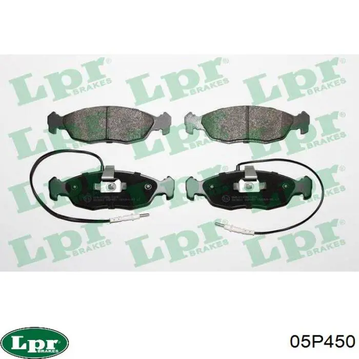 05p450 LPR колодки тормозные передние дисковые