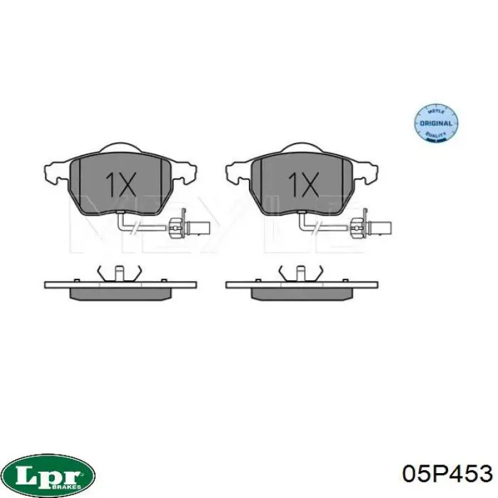 Купить 05P453 LPR Колодки тормозные