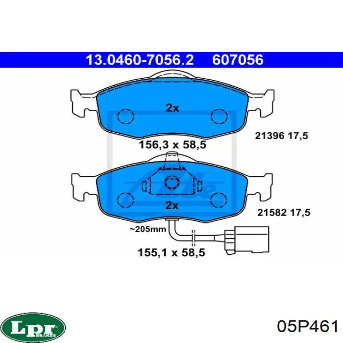 Колодки LPR 05P461 цена, от 19.93 USD