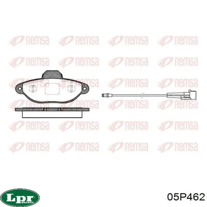 Передние тормозные колодки 05P462 LPR