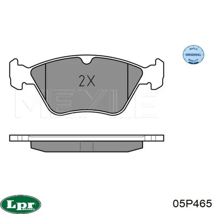 Купить 05P465 LPR Колодки тормозные