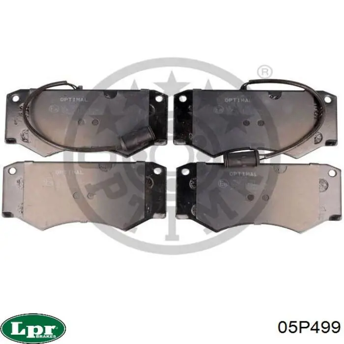 Передние тормозные колодки 05P499 LPR