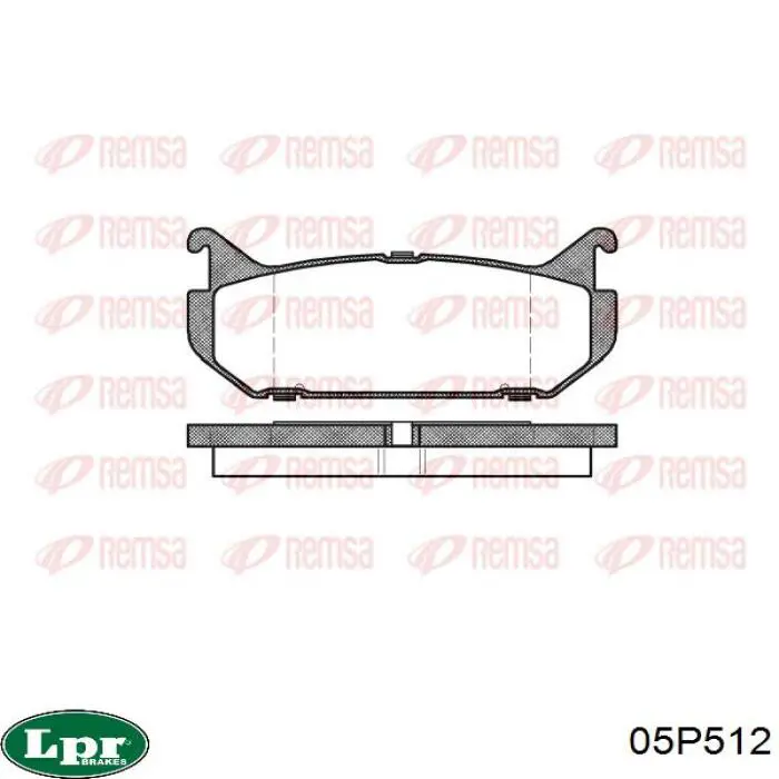 Колодки дисковые  LPR 05P512 цена, от 11.27 USD