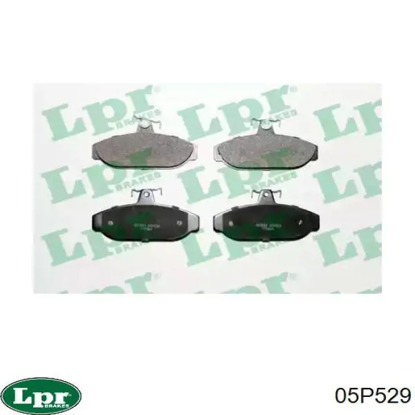 05P529 LPR колодки тормозные передние дисковые