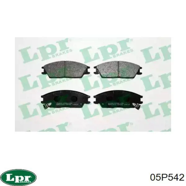 Передние тормозные колодки 05P542 LPR