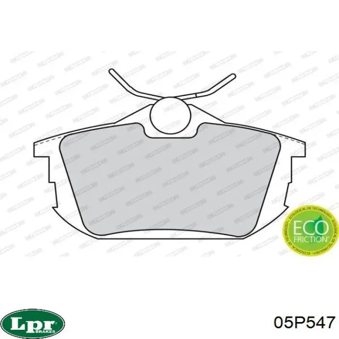 Задние дисковые колодки LPR 05P547