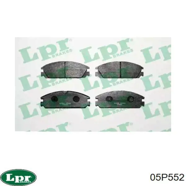 05P552 LPR колодки тормозные передние дисковые