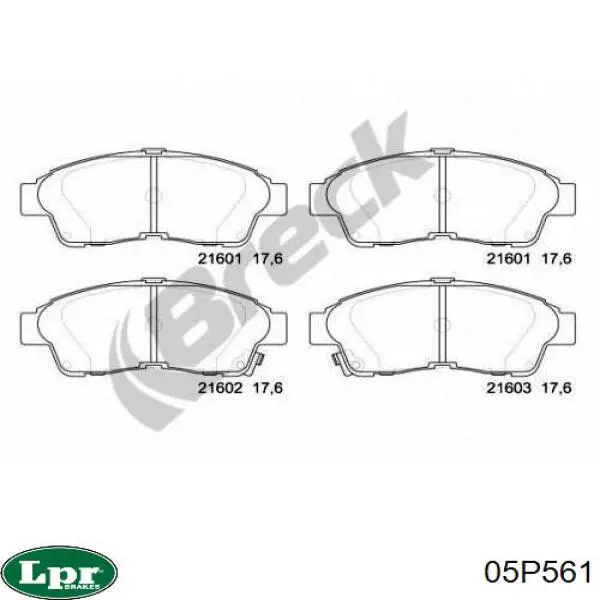 Тормозные колодки LPR 05P561