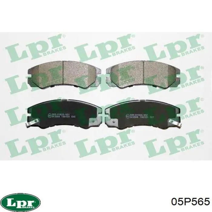 05P565 LPR колодки тормозные передние дисковые
