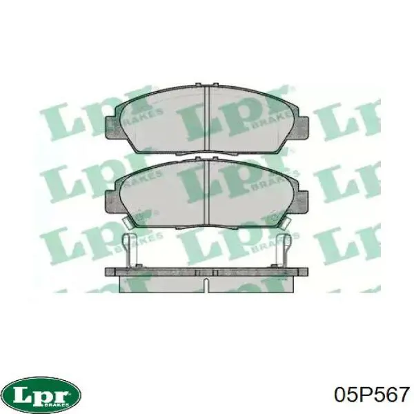 Купить 05P567 LPR Колодки тормозные