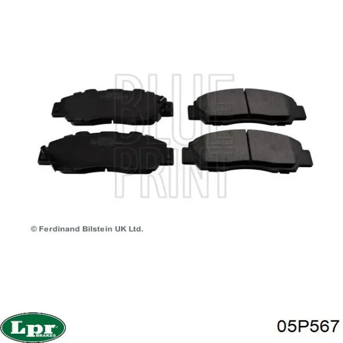 Тормозные колодки LPR 05P567
