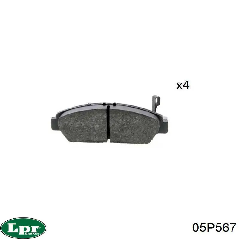Колодки LPR 05P567 цена, от 15.20 USD