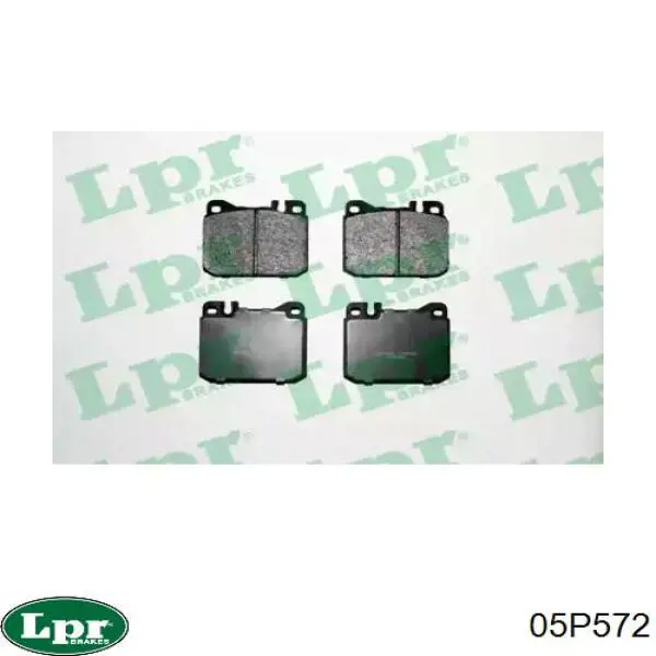 05P572 LPR колодки тормозные передние дисковые