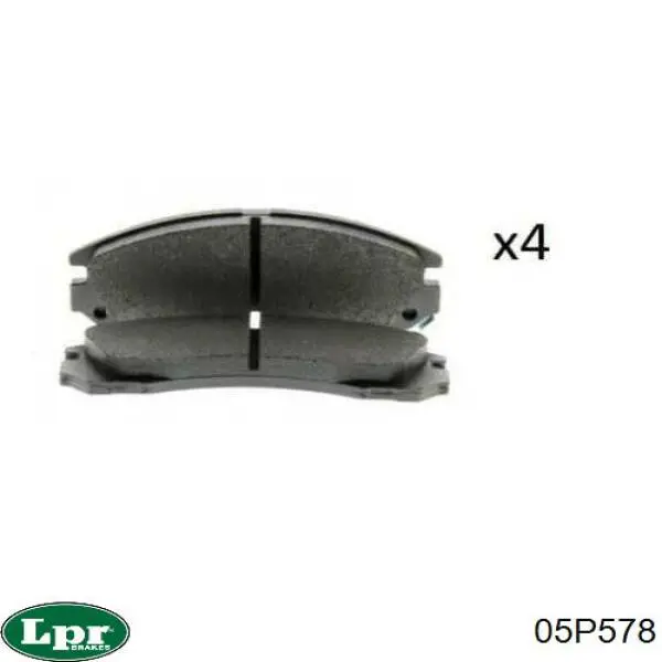 Тормозные колодки LPR 05P578