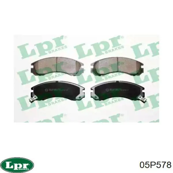 Купить 05P578 LPR Колодки тормозные