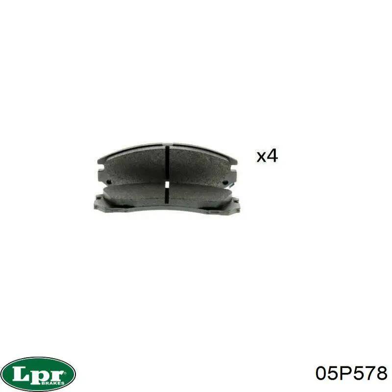 05P578 LPR Колодки передние