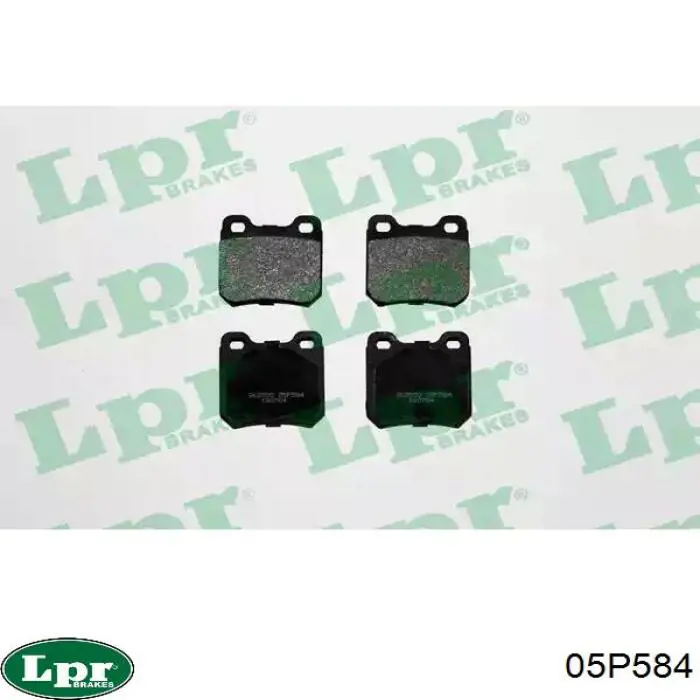 05P584 LPR Колодки тормозные дисковые комплект