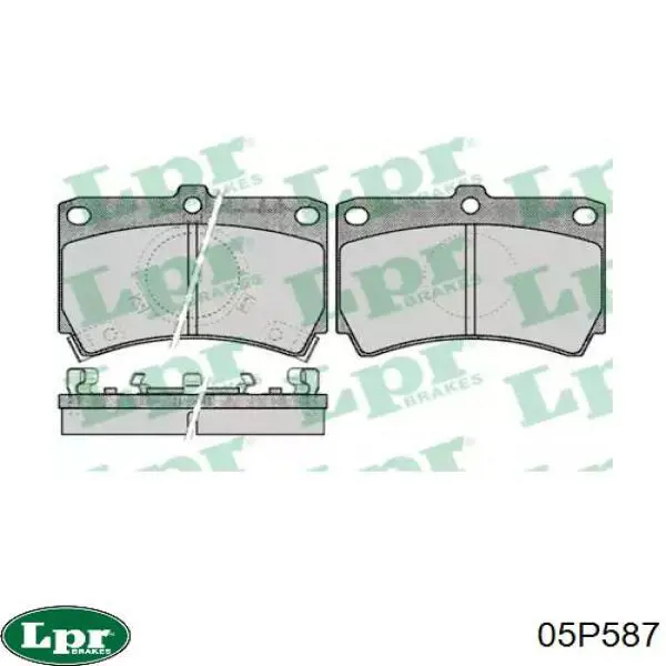 Купить 05P587 LPR Колодки тормозные