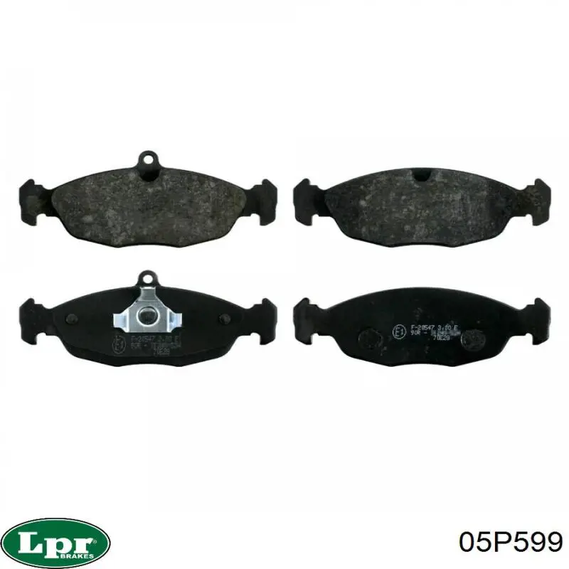 Передние тормозные колодки 05P599 LPR