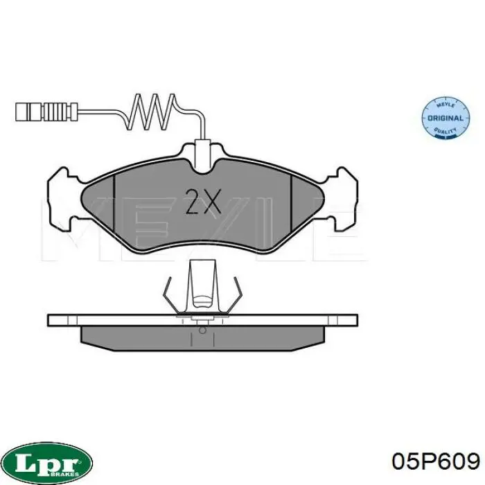 Колодки дисковые  LPR 05P609 цена, от 14.99 USD