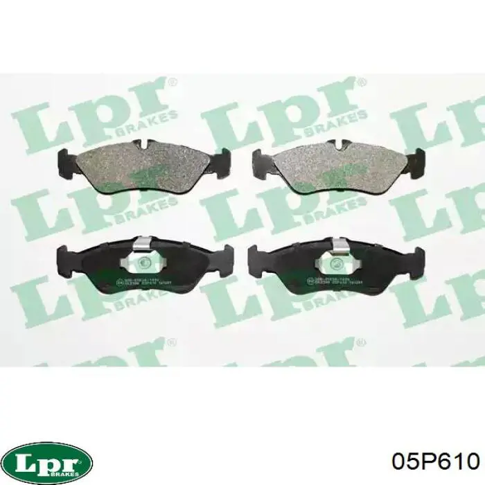 Задние тормозные колодки 05P610 LPR