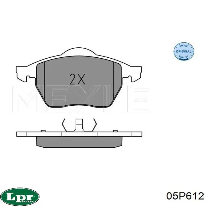 Тормозные колодки LPR 05P612