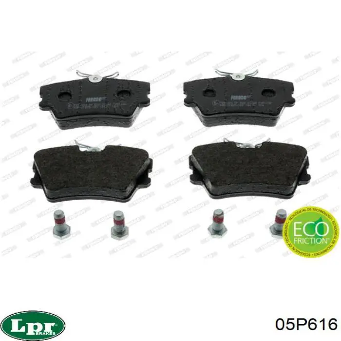 Колодки дисковые  LPR 05P616 цена, от 13.64 USD