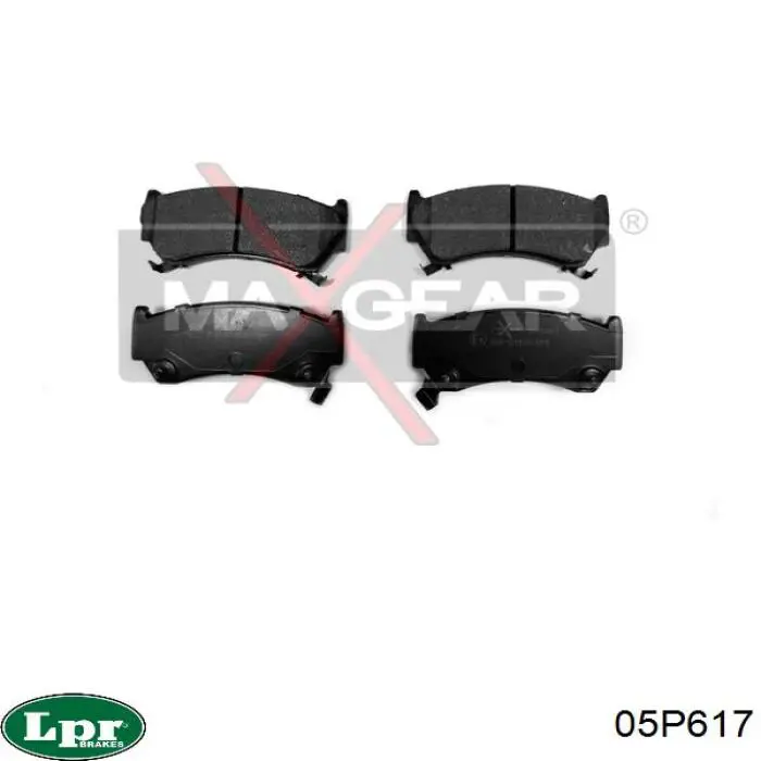 Передние тормозные колодки 05P617 LPR