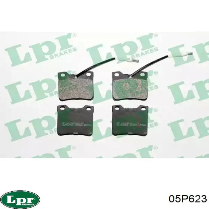 05P623 LPR колодки тормозные задние дисковые