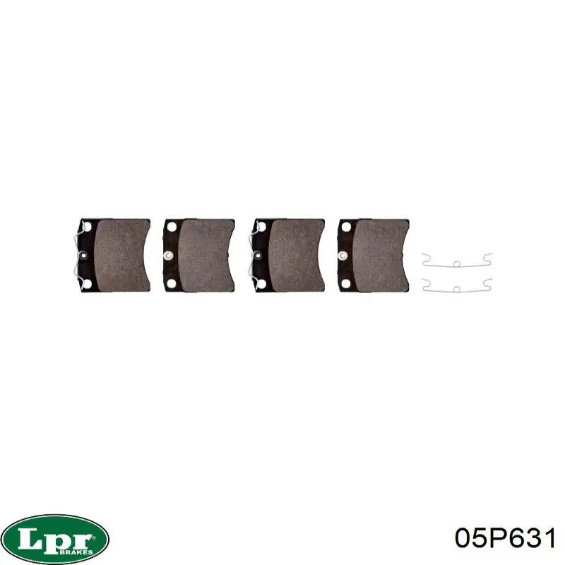 Купить 05P631 LPR Колодки тормозные